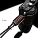 Gariz Genuine Leather XS-WBL7 Camera Wrist Hand Strap for Mirrorless and Other Types of Digital Camera, Brown + Black