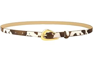 Vintage Western Cowgirl Belt for Dress Jeans Animal Cow Belt for Girls Women Retro Cowgirl Accessories Y2k Western Belts for 