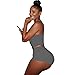 OVERMAL Women 2 Piece Set Sleeveless Split Casual Short Pants Casual Outfit Sportswear (L, Gray)
