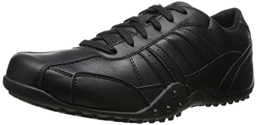 Skechers for Work Men's Elston Relaxed Fit Resistant Work Shoe, Black, 10 M US