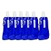 Juvale Collapsible Water Bottle - 6-Pack 16 oz Foldable BPA Free Canteen Drinking Bottles with Carabiner for Travel