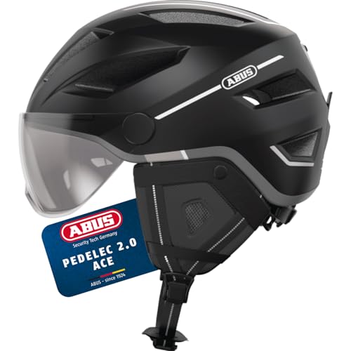 ABUS Pedelec 2.0 ACE Urban Cycling Helmet, Matt Black, Size S