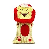 Outward Hound Kyjen 32055 Bottle Buddies Lion Squeaker Dog Plush Chew Toys, Large, Multicolor