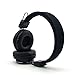 Multi-Functional Headphones, GranVela A809 Foldable Lightweight Headphones with Built-in FM Radio, Micro SD Card Player and Detachable Cable - Black