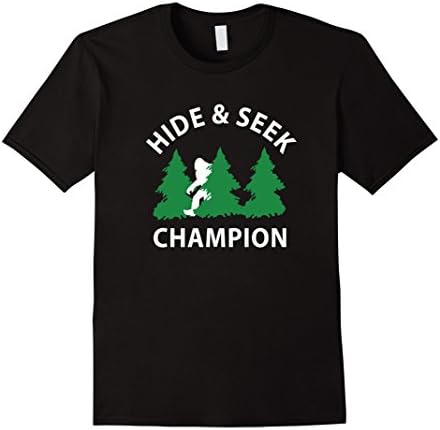 Men's Hide And Seek Champion Bigfoot Shirt Large Black