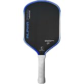 Engage Pursuit Alpha Pro 16mm Pickleball Paddle - Raw Carbon Fiber Face, 8.0 oz Elongated Control Paddle for All-Court Play (Royal Blue)
