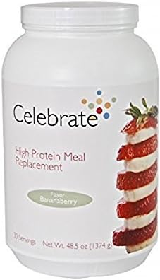 Celebrate High Protein Meal Replacement Bananaberry 15 servings by Celebrate Bariatric Vitamins