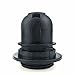 4pack Black E26 E27 Light Socket Pendant Lamp Holder For Lamp Socket And Fixture Replacement Plastic Lamp Socket for DIY Projects Without Switch ,4-pack