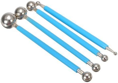 OKUBOX DT04 4Pcs Metal Ball Baking Fondant Cake Tools Stainless Steel,DIY Cake tools