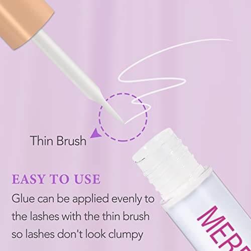 Eyelashes Glue 2 Side White and Black Lash Glue for False Lashes Super