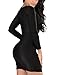 VOGRACE Women's Long Sleeve Cut Out Bandage Bodycon Party Clubwear Mini Dress