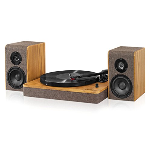 Innovative-Technology-Victrola-Turntable-Burlap-VM-130-OAK