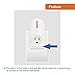 JTD 5X2 Wireless Remote Control Outlet Switch Smart Outlet Plug Energy Saving for Household Appliances, Lamp, Light, Fixture, Electrical Equipment, up to 100ft Long Range, Strong RF Signal (5 Pack)