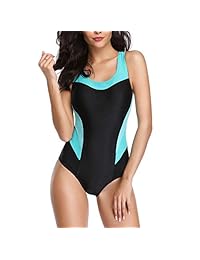 sand's coast Sports Racerback Trajes de baño de una pieza Adolescentes Traje de baño deportivo Traje de baño de entrenamiento de carreras