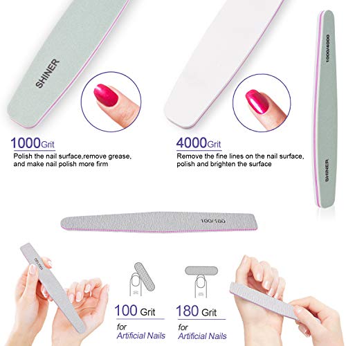 INFILILA Nail Polish Remover Clips Caps Set,10PCS Nail Clips For Polish Removal With Upgrade REAL Lint Free Nail Wipes,Cuticle Pusher,Nail File&Buffer,Clean Brushes,Professinal Nail Polish Remover Kit
