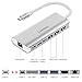 Lenovo USB C Hub, 6 in 1 USB C Adapter with Ethernet, 4K HDMI, USB C Power Delivery, 2 USB 3.0 Ports, SD Card Reader, Portable for The Mac Pro and Other Type C Laptops