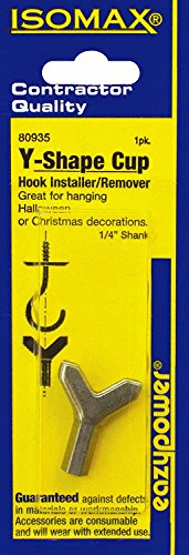 Eazypower 80935 1/4inch y shape cup hook installer and …