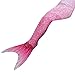 Bigface Up Girls Swimsuit Mermaid Tail Swimwear Swimmable Mermaid Tail for Swimming Pink S