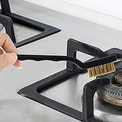 Topbuti 15 Pcs Mini Brass Wire Brush Set for