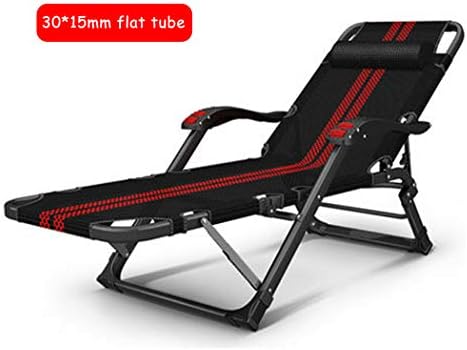 Hsbais アウトドアベッド 折りたたみ 調整可能 5 位置 テキスタイル表面 中庭 キャンプベッド 浜辺休みの場合 オフィス 0kg 公園 440lb Red キャンプ Black 開催中