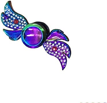 Mascoo Fidget Spinner Metal Made Anxiety Fighter EDC relieve your ADHD, Anxiety, and Boredom Good for ADHD EDC Hands Tri-Spinner EDC Toy Spins Rainbow