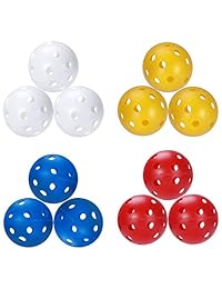 Sprookber - Pelotas de golf de plástico para práctica de columpio, rango de conducción, uso en el hogar, circunferencia de 5.0 en