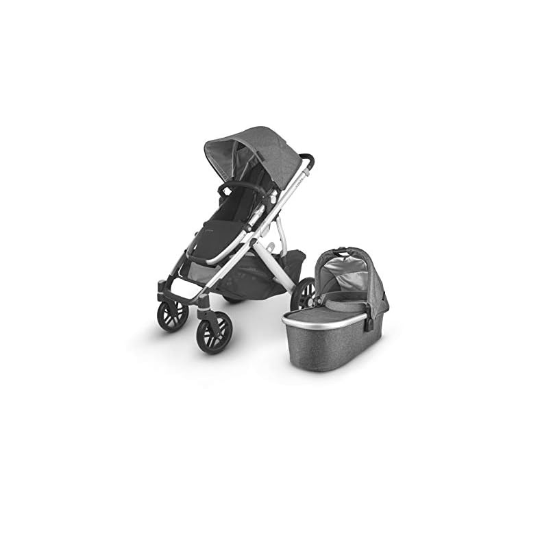UPPAbaby VISTA V2 Stroller – JORDAN (charcoal/silver/black leather)