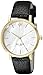 kate spade new york Women's 1YRU0010 Classic Metro Watch with Black Leather Strap