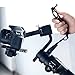 Inverted Handle Sling Grip - Neck Ring Mounting Extension Arm Holder Bracket with Microphone Cold Shoe Mount 1/4''-20 Locating Holes Compatible for DJI Ronin S Stabilizer Gimbal Accessories