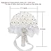 AerWo Bridal Bouquets - White Wedding Flower Bouquet Handmade Rose Rhinestone Pearl Bridal Bouquet Artificial Silk Flower with Lace - Being the Most Beautiful Bride