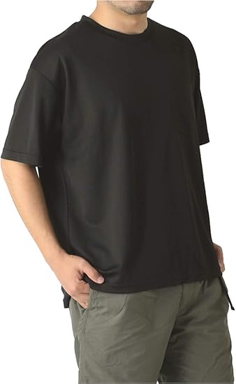 Amazon Co Jp ラフルーレ Raffrule M15 半袖 ビッグシルエット Tシャツ メンズ 吸汗 速乾 ドライ ストレッチ 無地 カットソー 服 ファッション小物