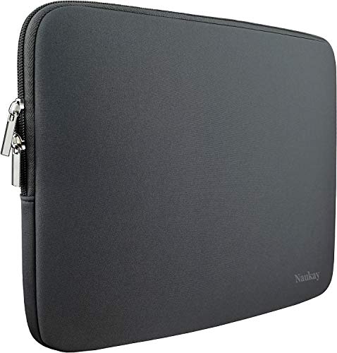 Laptop Sleeve Case,13-13.3 Inch Resistant Neoprene Laptop Sleeve/Notebook Computer Pocket Case/Tablet Briefcase Carrying Bag-(Grey) - Thumbnail 7