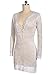 Walant Women's Crochet Sexy Swimsuit Cover UP Bikini Bathing Suit Beach Dress,Beige,One Size