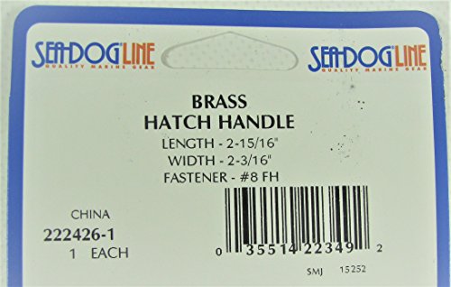 222426 Sea-Dog Line Brass Hatch Handle 2-3/16" 132-1505