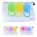 purifyou - PurePouch BPA-Free Nipple Shield Case & Pacifier Case Holder, Set of 3, with Free Mesh Sack - Fits All Major Pacifiers & Breastshields - Non Toxic - for Any Infant, Newborn, (Boy)