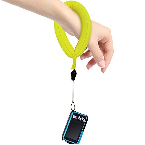 iGadgitz 2 Pack Neon Yellow & Pink Waterproof Floating Wrist Strap suitable for Underwater/Waterproof: Cameras, Video cameras, cases & housing, Marine binoculars + Waterproof Sony phones