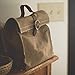 Waxed canvas lunch bag, ecofriendly, reusable, brown, for women, men, girls or boys even teens.