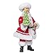 Kurt S. Adler Kurt Adler 10-Inch Fabriché Chef Santa Holding Christmas Tree Cake