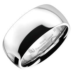 MJ Metals Jewelry 3mm White Tungsten Carbide
