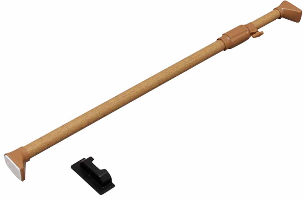 アイリスオーヤマ つっぱり棒 突っ張り棒 伸縮棒 強力 木調 幅75~120cm ダークブラウン H-MNPJ-120商品画像