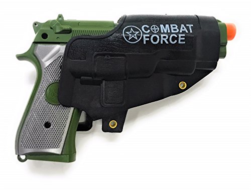 Military Friction Combat Force 10 Piece Boys Toys Playset, Boys Action Playset w/ Friction Gun , Watch , Mask , Army Vest , Tags & Accessories , Kids Military Costume , Army Costume for Kids