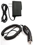 Car Kit Vehicle Charger + Home Wall Travel Battery Charger for Verizon HTC Droid Incredible - HTC Droid Incredible 2 - HTC Merge - HTC ThunderBolt - Verizon HTC Rhyme Bliss Cell Phone - Premium Combo Pack - BestCellBuy Brand