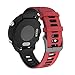 ANCOOL Compatible with Vivoactive 3 Band,20mm Quick Release Soft Silicone Replacement Strap for Forerunner 645/Galaxy Watch 42mm/Gear Sport/Galaxy Active 2 -Red