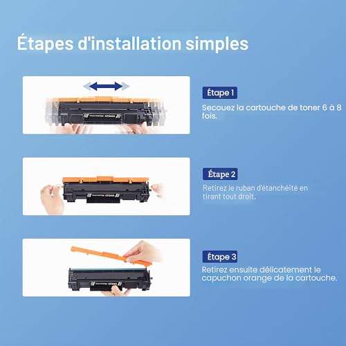 GPC Image 44A Compatible Toner Cartridge Replacement for HP 44A CF244A for Laserjet Pro M15a M15w MFP M28a M28w (Black, 2-Pack)