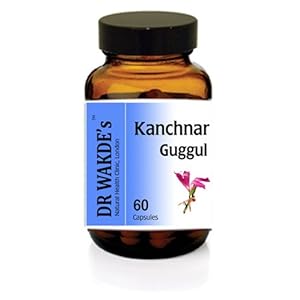 DR WAKDES Kanchnar Guggul (60 Veg Caps, Ayurvedic Supplement, Vegan, Herbal, Natural, Made in The UK)