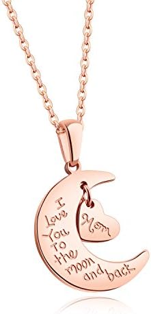 Ostory titanium stainless steel star moon pendant necklace women necklace