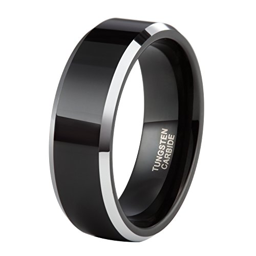Greenpod tungsten engagement rings for men 8mm two tone…