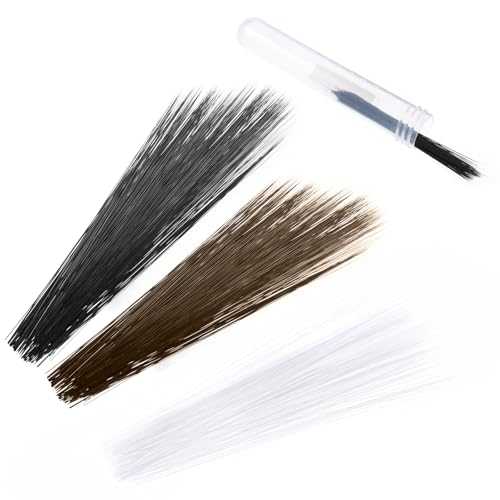 900Pcs Simulated Animal Whiskers 3 Inches Craft Animal Whiskers,300 Each Stuffed Animal Whiskers in Black and Brown and White