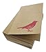 Best Paper Greetings Blank Note Cards with Bird Design - 4 x 6 In, Brown, 36-Pack, Rustic - Kraft Paper Notecards & Envelopes