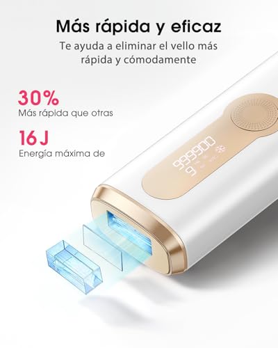 Haarlosy IPL Laser Epilator with Cooling for the Whole Body, GLY06 | Painless Pulsed Light Epilator, Innovative 3 in 1 Function, 9 Energy Levels, 999,900 Flashes, Home Use